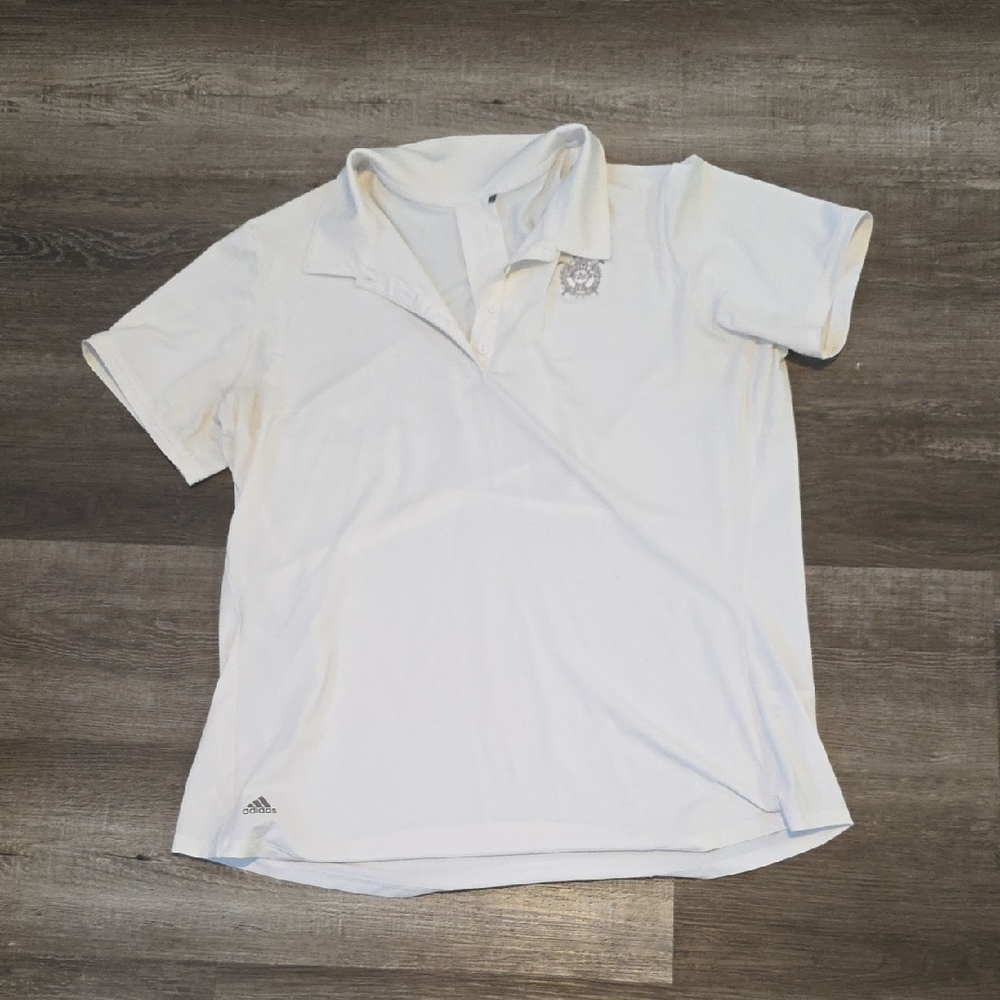 Adidas Womans Augusta Country Club White Golf Polo